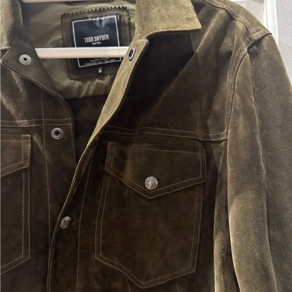 Todd Snyder Green Suede Dylan Jacket - Picture 5 of 7